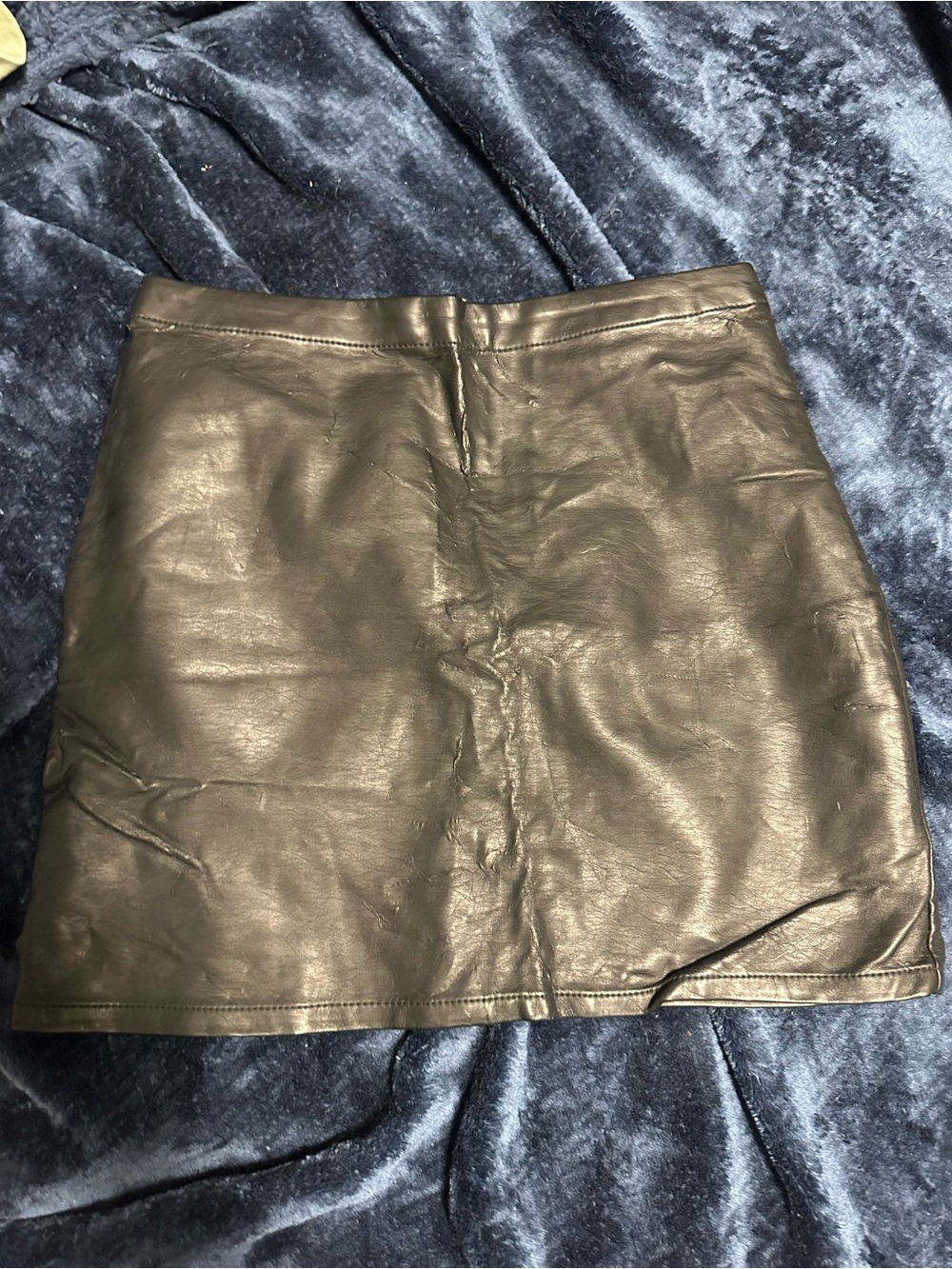 Forever 21 Black Faux Leather Mini Skirt